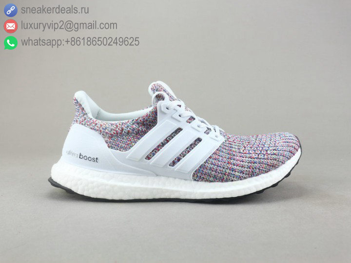 ADIDAS ULTRA BOOST 4.0 MULTICOLOR WHITE UNISEX RUNNING SHOES
